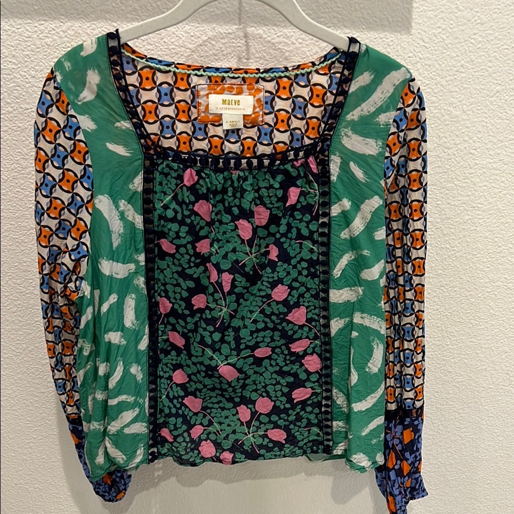 Anthropologie Maeve Line, Multicolor Top